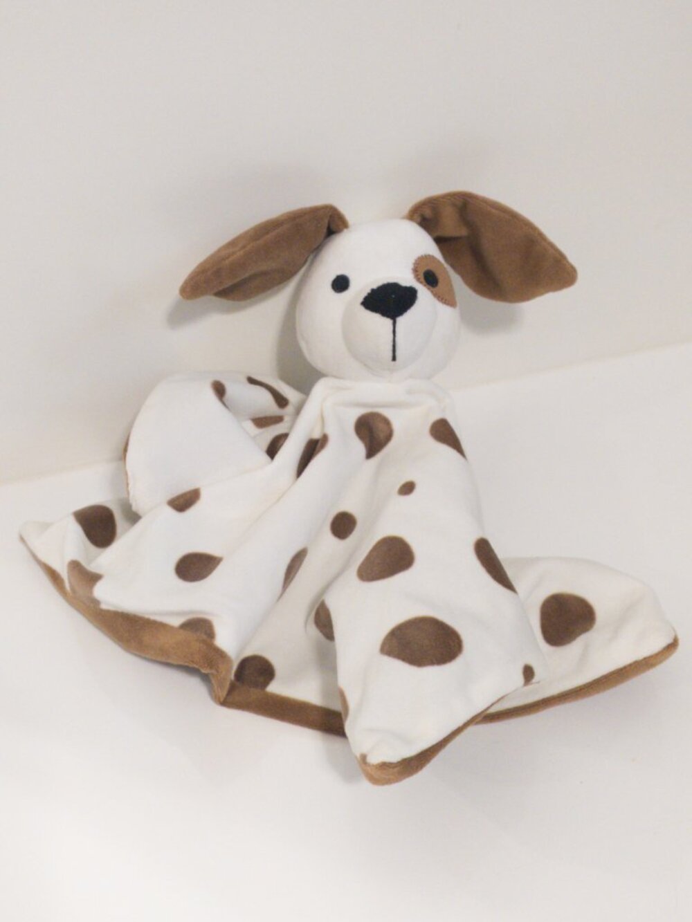 Ikea Dromslott Puppy Dog Polka Dot Spotted Brown White Brown Plush Baby Lovey